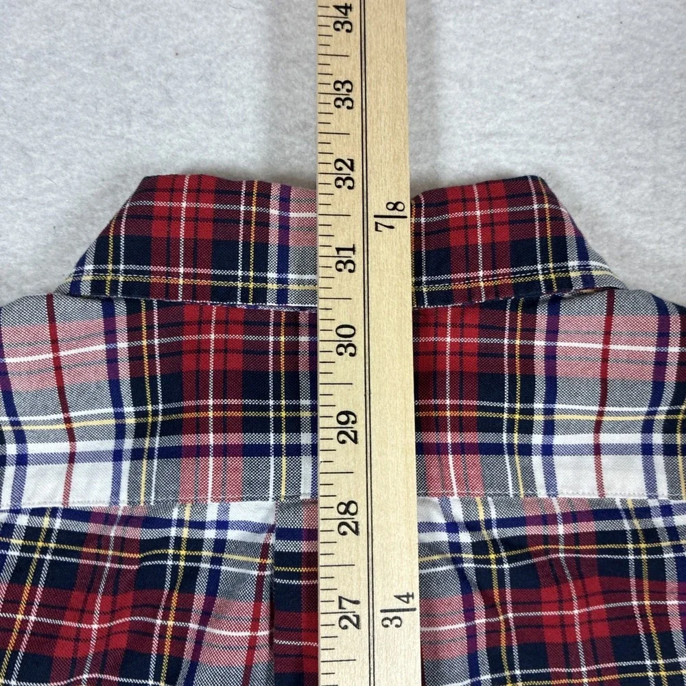 Polo Ralph Lauren Mens Classic Fit Tartan Plaid Button Down Medium Flesh Pony